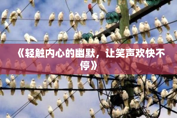 《轻触内心的幽默，让笑声欢快不停》
