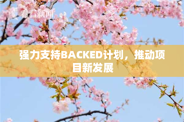 强力支持BACKED计划，推动项目新发展