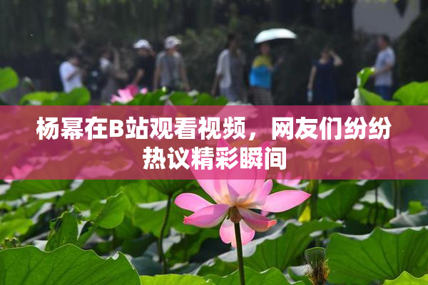 杨幂在B站观看视频，网友们纷纷热议精彩瞬间