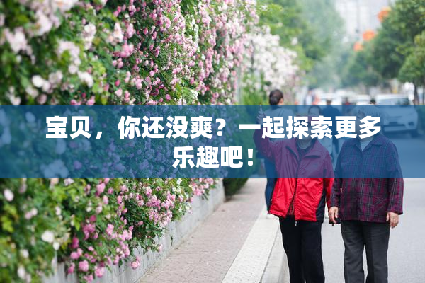 宝贝，你还没爽？一起探索更多乐趣吧！