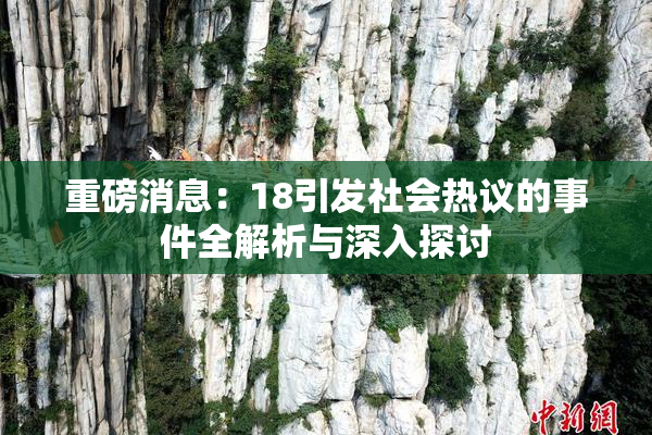 重磅消息：18引发社会热议的事件全解析与深入探讨