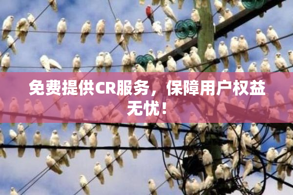 免费提供CR服务，保障用户权益无忧！