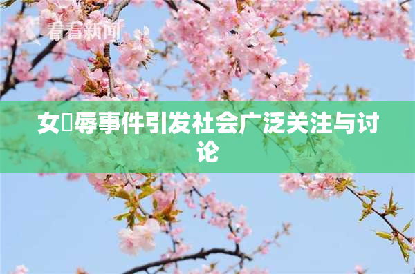 女婬辱事件引发社会广泛关注与讨论