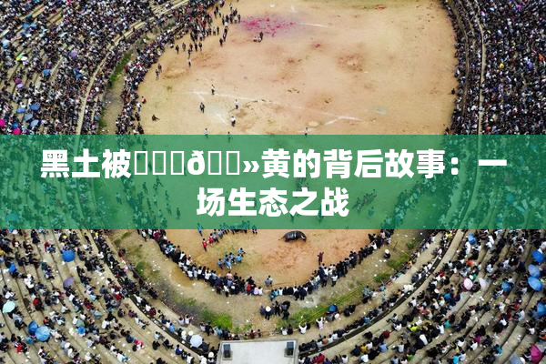 黑土被❌‌‌🐻黄的背后故事：一场生态之战