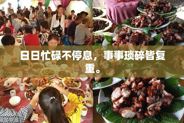 日日忙碌不停息，事事琐碎皆复重。