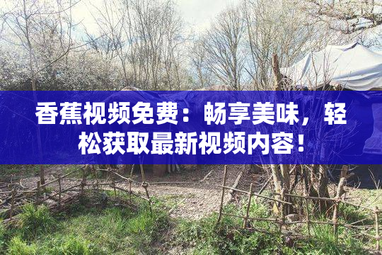 香蕉视频免费：畅享美味，轻松获取最新视频内容！