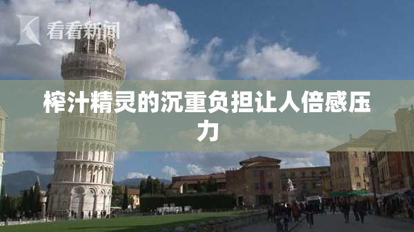 榨汁精灵的沉重负担让人倍感压力