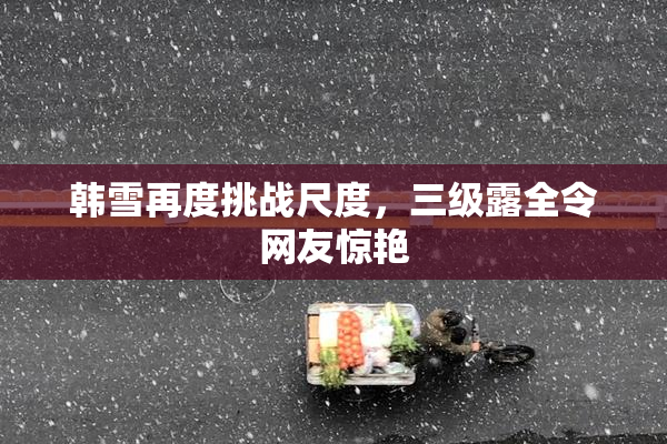 韩雪再度挑战尺度，三级露全令网友惊艳