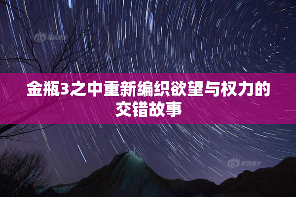 金瓶3之中重新编织欲望与权力的交错故事