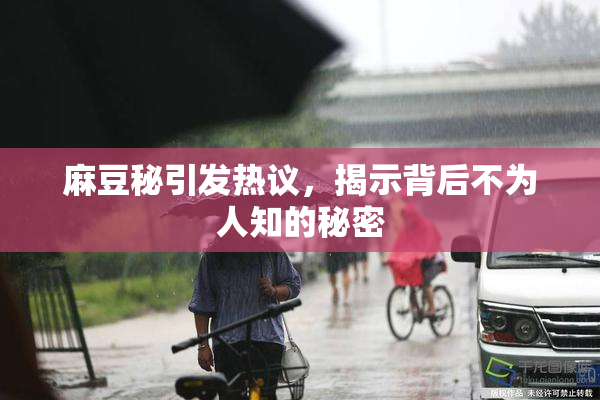 麻豆秘引发热议，揭示背后不为人知的秘密