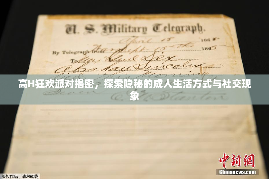 高H狂欢派对揭密，探索隐秘的成人生活方式与社交现象