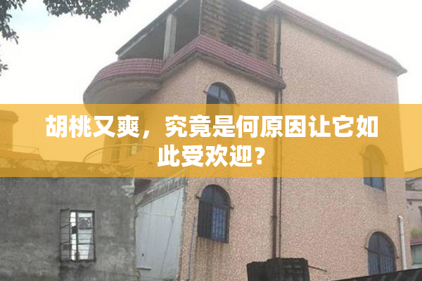胡桃又爽，究竟是何原因让它如此受欢迎？