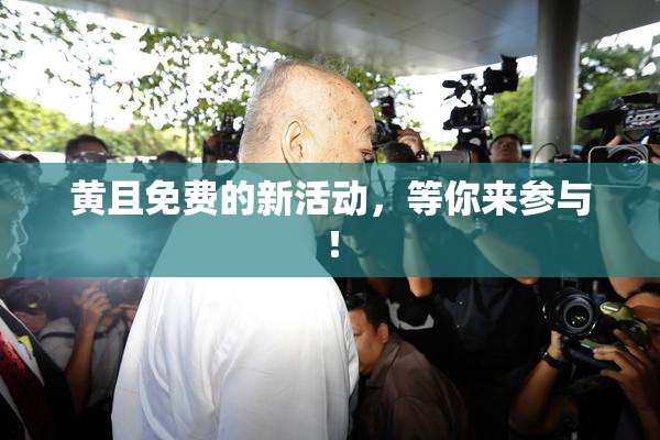 黄且免费的新活动，等你来参与！