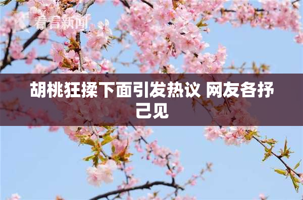 胡桃狂揉下面引发热议 网友各抒己见