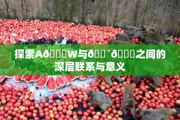 探索A🔞W与🔴🔞之间的深层联系与意义