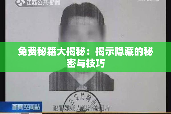 免费秘籍大揭秘：揭示隐藏的秘密与技巧