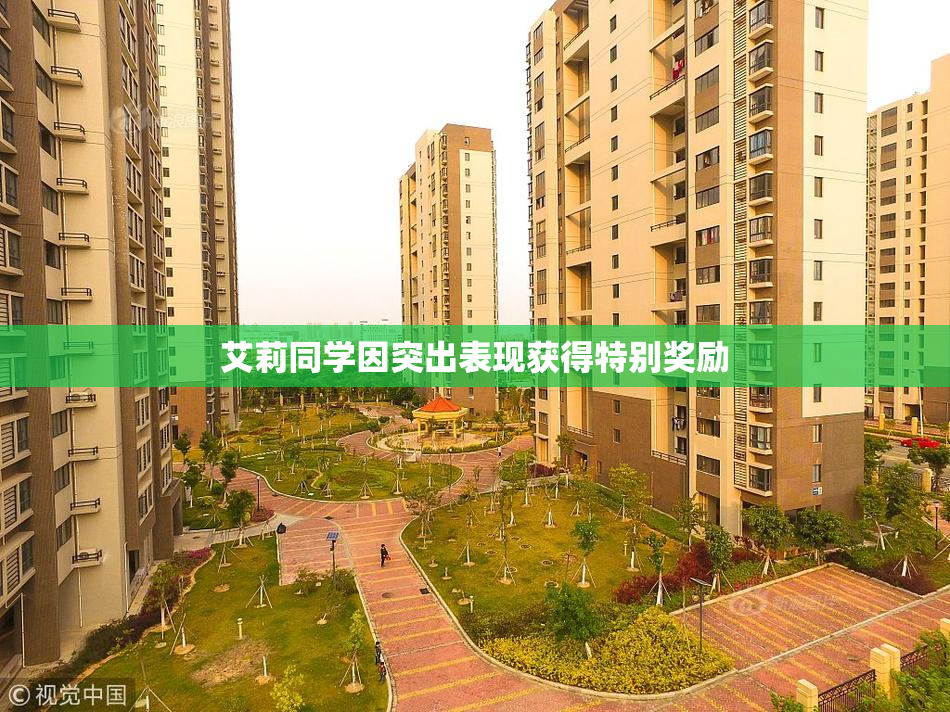 艾莉同学因突出表现获得特别奖励