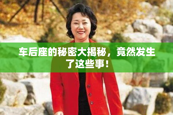 车后座的秘密大揭秘，竟然发生了这些事！