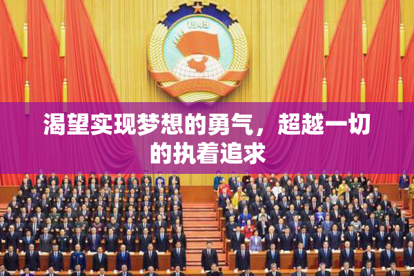 渴望实现梦想的勇气，超越一切的执着追求