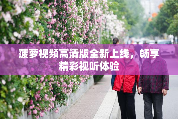 菠萝视频高清版全新上线，畅享精彩视听体验