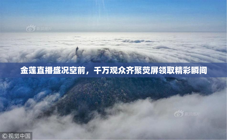 金莲直播盛况空前，千万观众齐聚荧屏领取精彩瞬间
